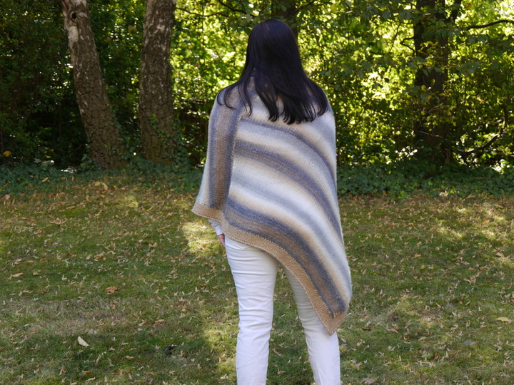 Strickanleitung/Häkelanleitung  Poncho S-XXXL Herbstdesign No.5