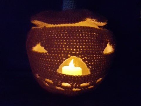 Anleitung leuchtender Kürbis