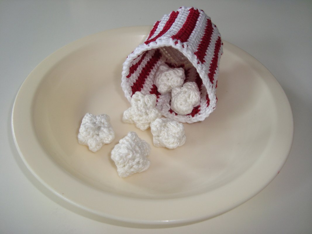 Häkelanleitung Popcorn mit Becher - Bild 4
