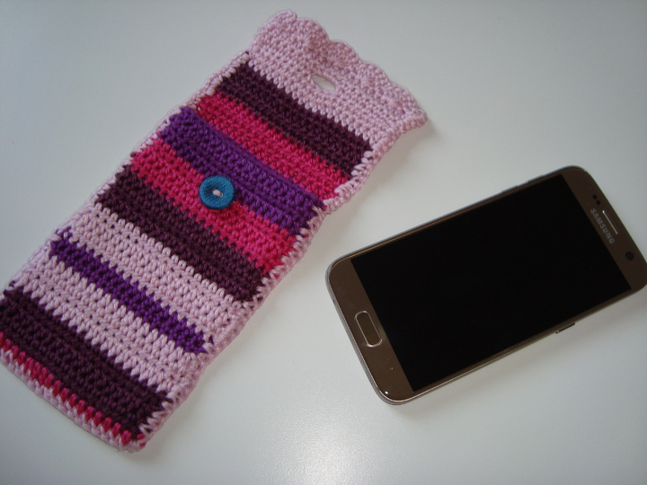 Häkelanleitung Handyhülle / Smartphone-Socke universell