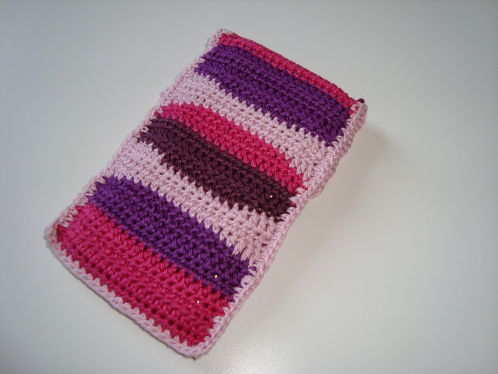 Häkelanleitung Handyhülle / Smartphone-Socke universell