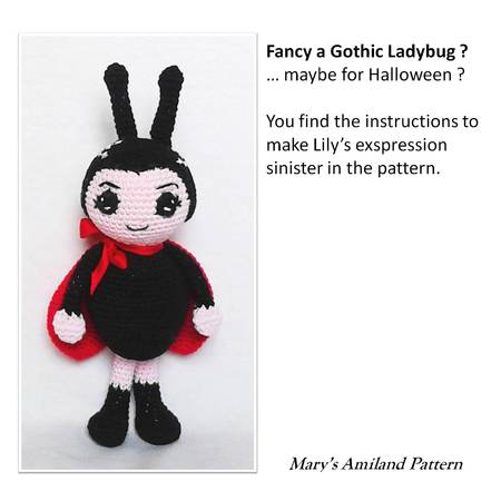 Lily Ladybug The Ami - Amigurumi Crochet Pattern - Digital Download