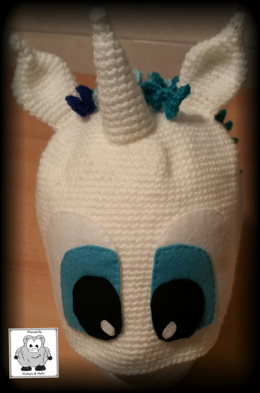 Mütze; Einhorn - Häkelanleitung
