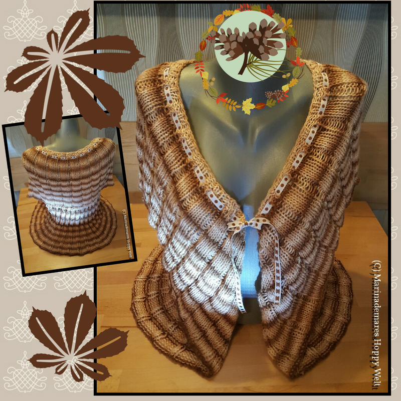 Kreisweste Herbst " gestrickt "