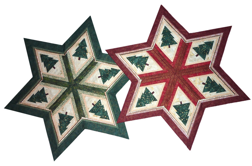 Stern 9  -  Paper Piecing  -  Schnitt für einen Weihnachtsstern