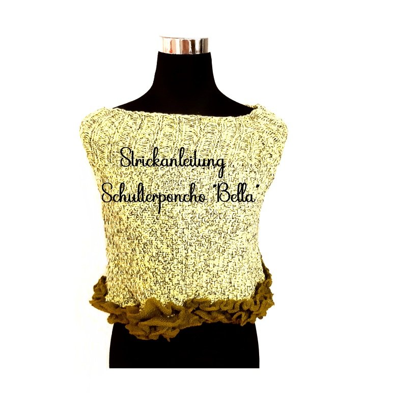 Strickanleitung Schulter-Poncho "Bella" - 3 Varianten
