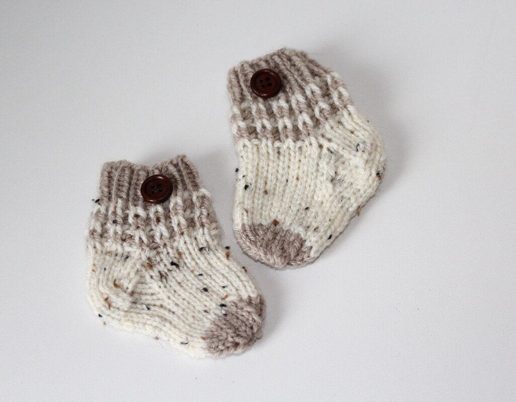 Strickanleitung Baby-Söckchen 0 - 3 Monate - Bild 2