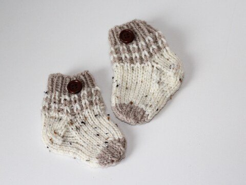 Strickanleitung Baby-Söckchen 0 - 3 Monate