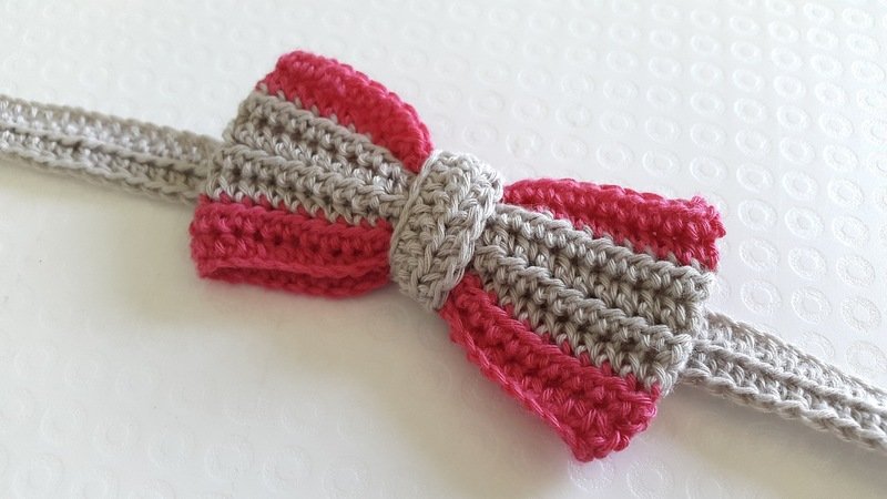Bow Headband MĖTA crochet pattern