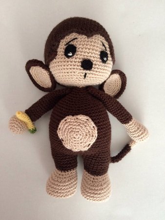 Crochet Pattern Cute Monkey Amigurumi PDF