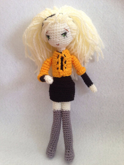 Crochet Pattern Blonde Girl Amigurumi PDF