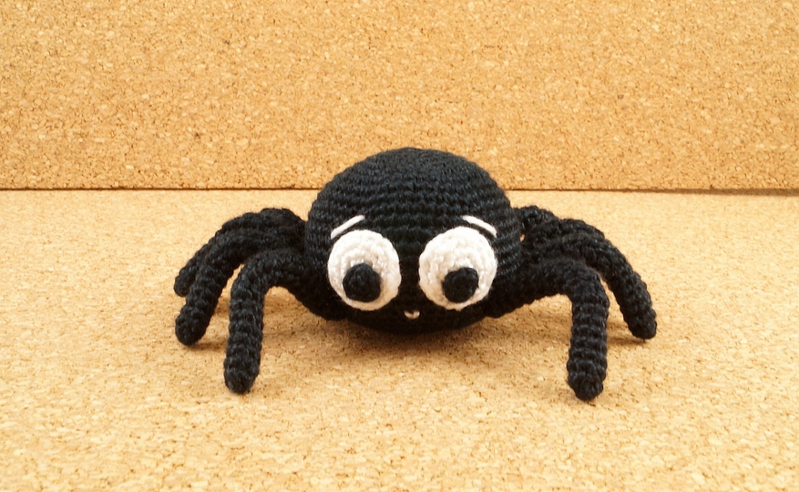 Witzige Spinne - einfach und ohne Draht häkeln