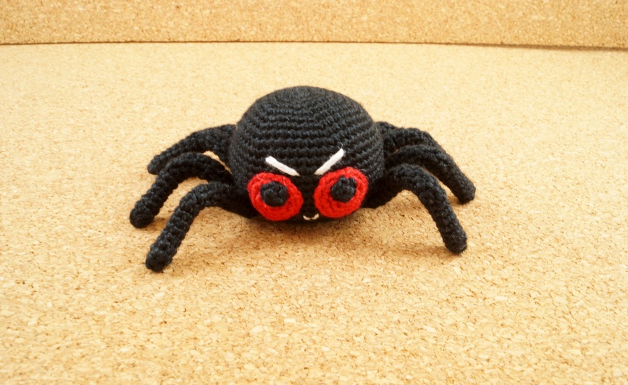 Witzige Spinne - einfach und ohne Draht häkeln