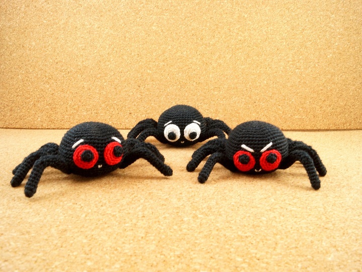 Witzige Spinne - einfach und ohne Draht häkeln