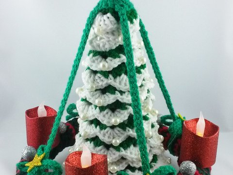Häkelanleitung - Weihnachtsbaum und Adventskranz