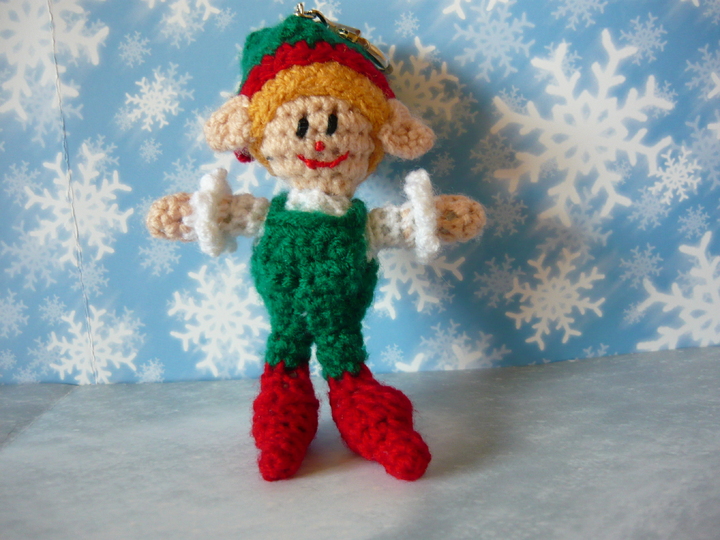 Häkelanleitung Elfenjunge Schlüsselanhänger / Geschenkanhänger