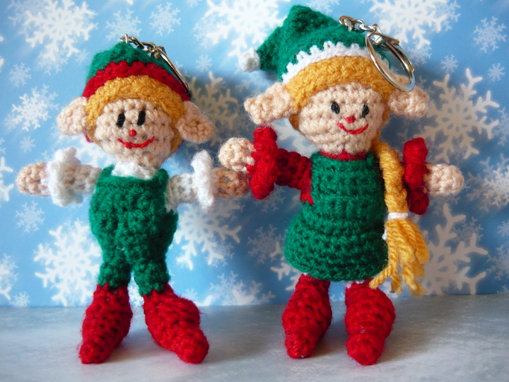 Häkelanleitung Elfenjunge Schlüsselanhänger / Geschenkanhänger