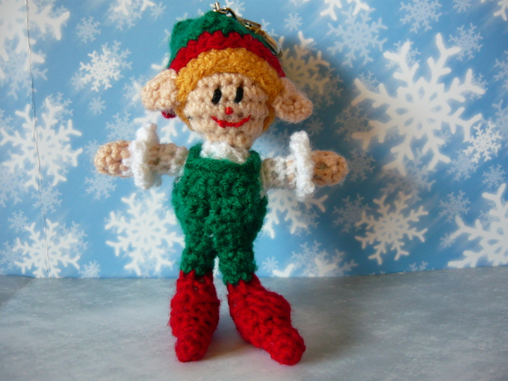 Häkelanleitung Elfenjunge Schlüsselanhänger / Geschenkanhänger