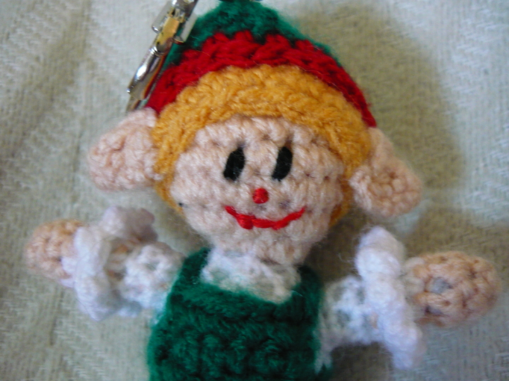 Häkelanleitung Elfenjunge Schlüsselanhänger / Geschenkanhänger