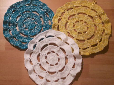 Topflappen-Untersetzer-Deckchen (1 Muster)