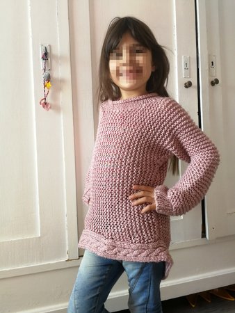 Strickanleitung M dchen Kuschel Pulli Strickanleitung M dchen Kuschel Pulli