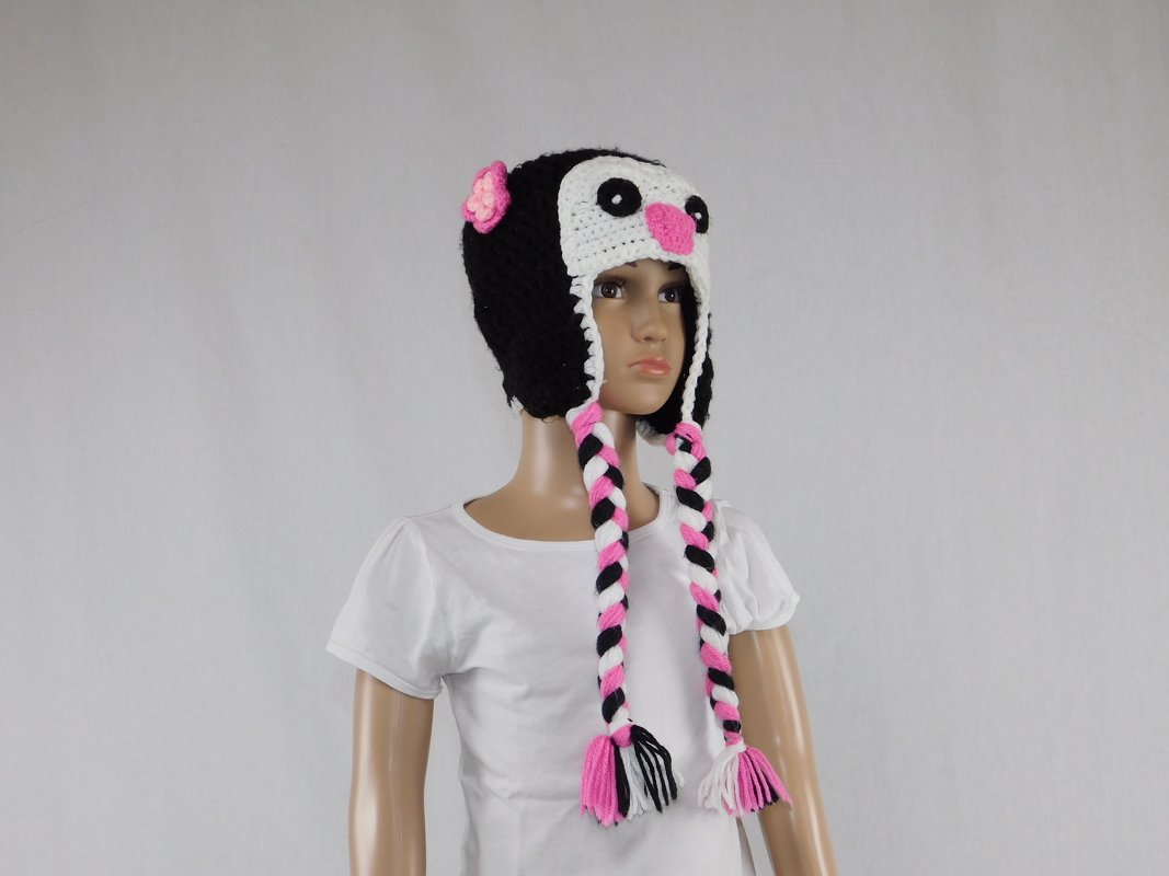 **Häkelanleitung** Kinder Pinguin Mütze - Bild 4