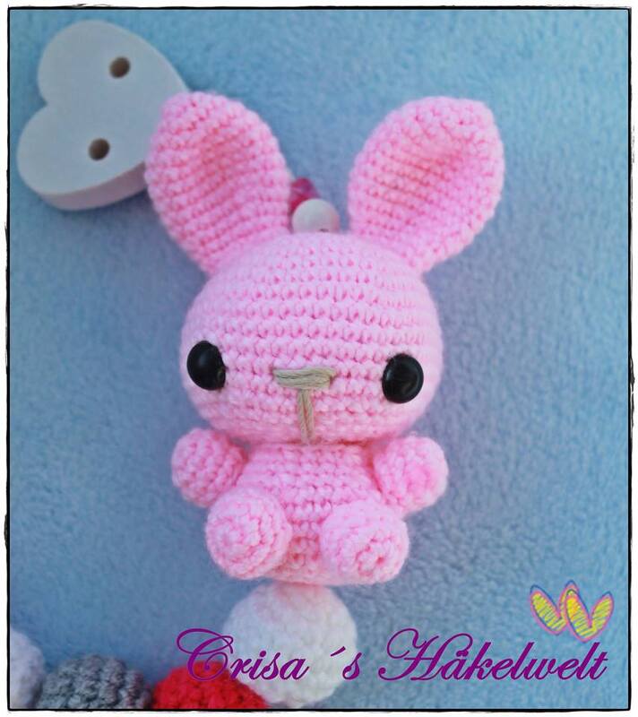 Schnullerkette Häkelanleitung, Hasi - Bild 2