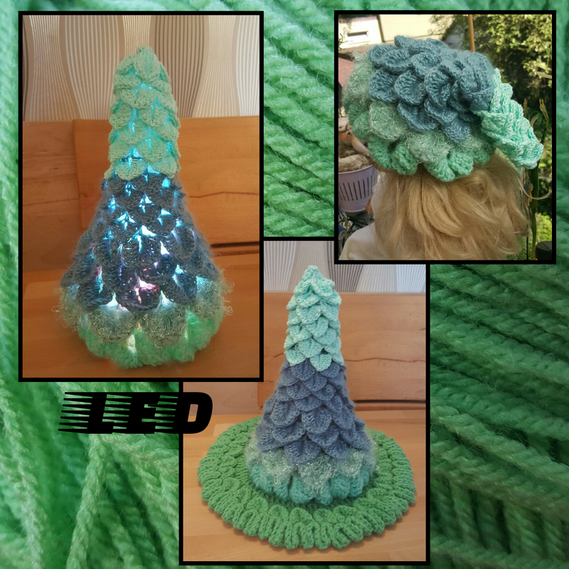 Tannenbaum / Weihnachtsbaum mit Led Beleuchtung oder auch als Tannenbaum Mütze