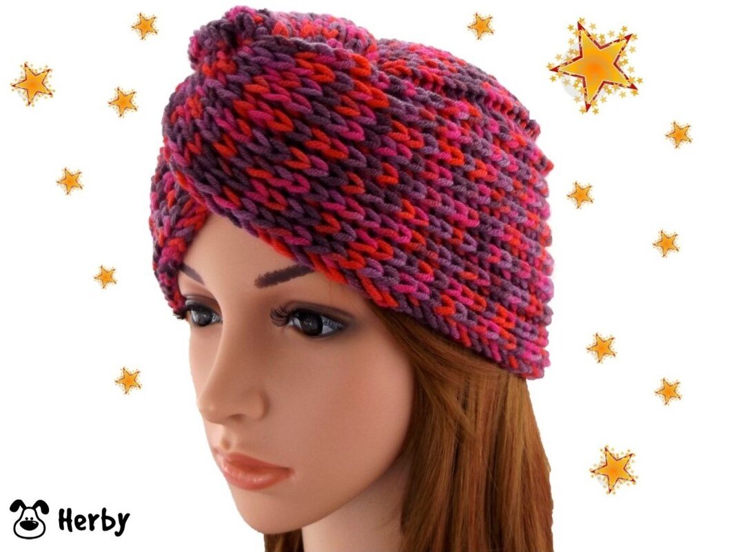 Strickanleitung Turbanmütze "1001 Nacht"