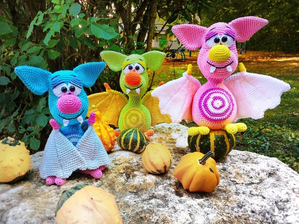 Crochet Pattern Bat - Dragon Bat - english