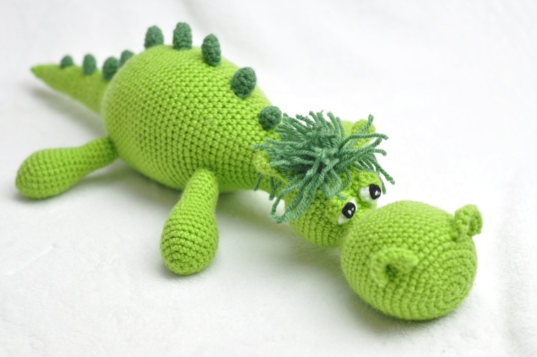 Häkelanleitung Dino/Drache