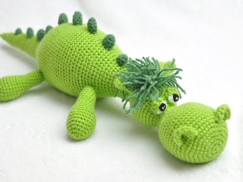 Häkelanleitung Dino/Drache