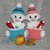 Crochet Pattern Snowman or Snowgirl with Santa's Bag