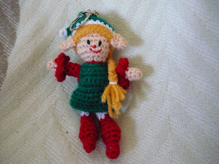 Häkelanleitung Elfenmädchen Schlüsselanhänger / Geschenkanhänger