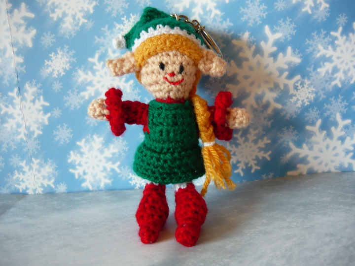 Häkelanleitung Elfenmädchen Schlüsselanhänger / Geschenkanhänger