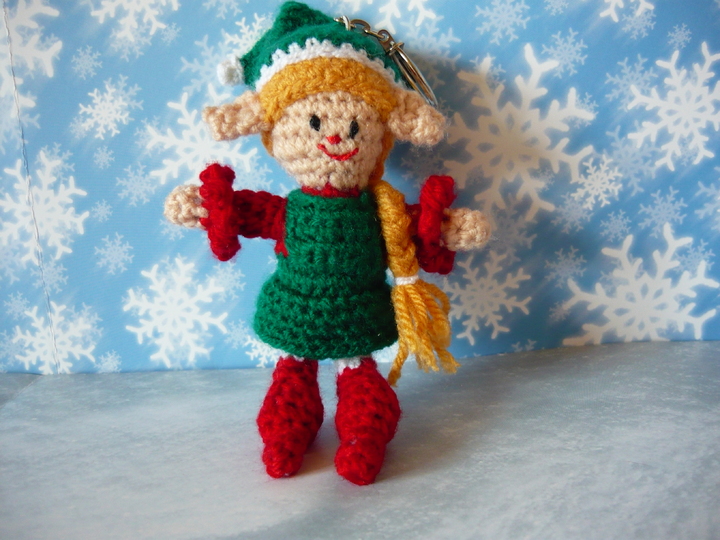 Häkelanleitung Elfenmädchen Schlüsselanhänger / Geschenkanhänger