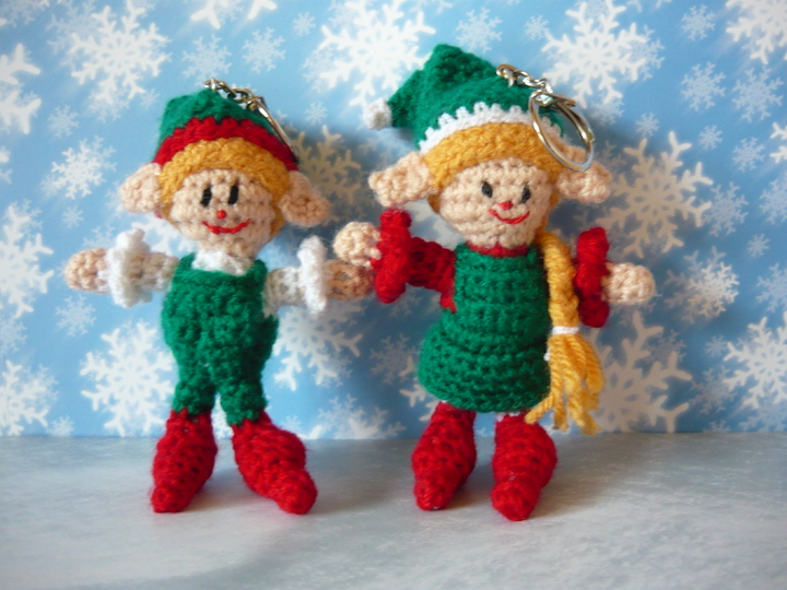 Häkelanleitung Elfenmädchen Schlüsselanhänger / Geschenkanhänger