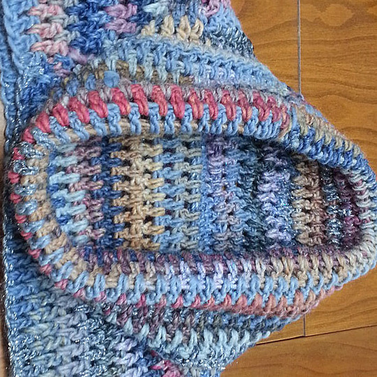 Häkelanleitung Loop Schlauchschal Kunterbunt