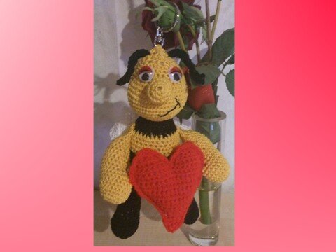 Schlüsselfreunde Plüschtier Biene