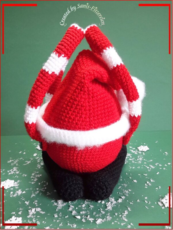 Häkelanleitung "Kugeliger Weihnachtsmann", Amigurumi - Bild 4