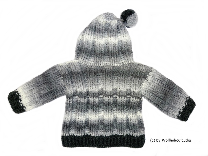 Häkelanleitung Set Kapuzenjacke + Mütze Gr. 50/56 + Gr. 62/68