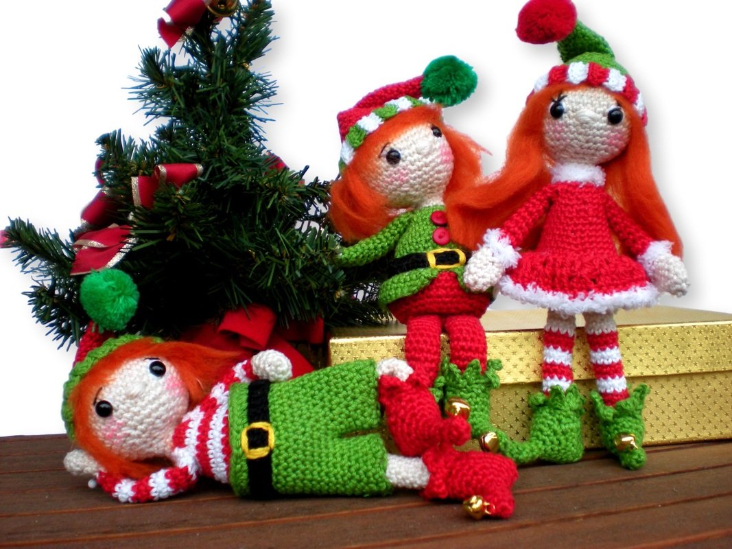 Weihnachtswichtel - Weihnachtselfen - Christmas Elf - Häkelanleitung