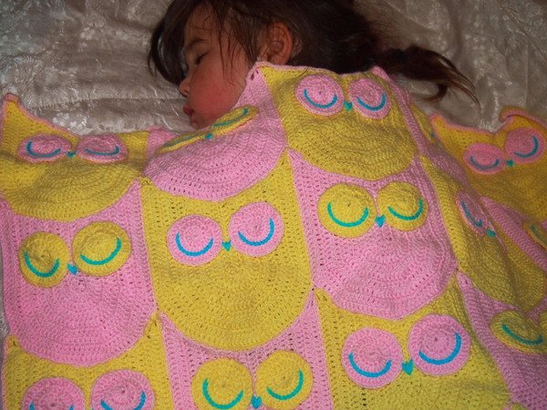 Owl Blanket crochet pattern