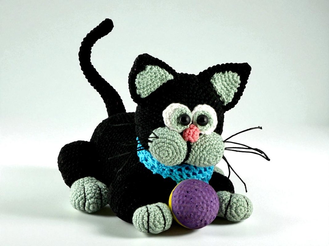 Flauschige Miezekatzen - Häkelanleitung