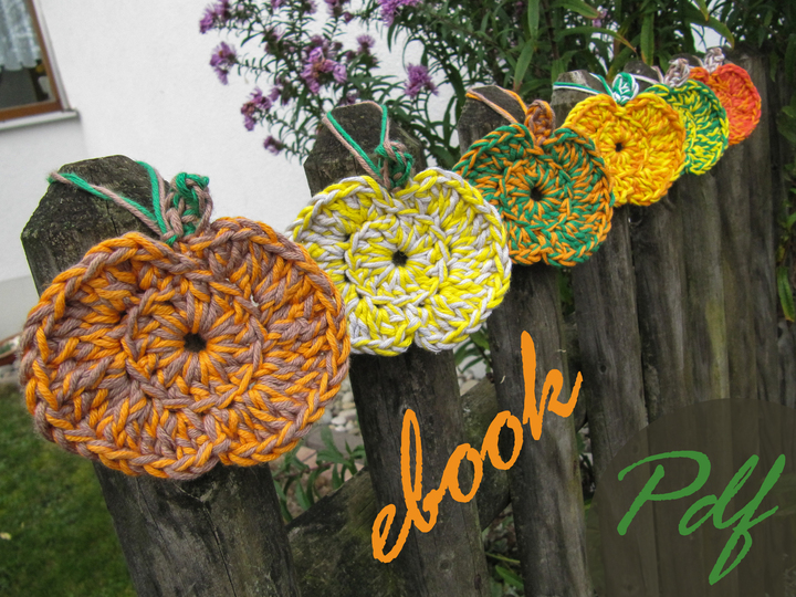 13 E-Book Häkelanleitung Herbst-Deko für drinnen und draußen