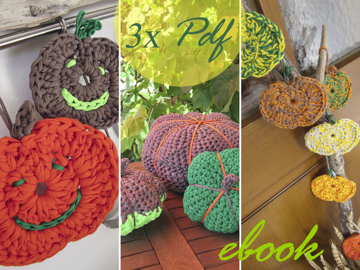 14 E-Book Herbstdekoration 3 Häkelanleitungen