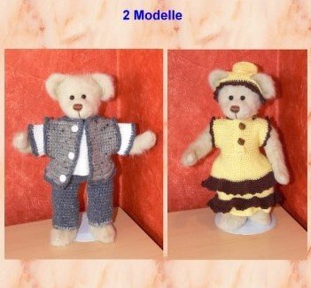 2 er Set Bärenkleidung 30 cm Bären