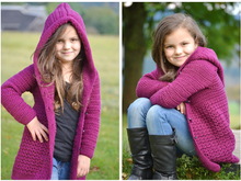 - MATILDA - Basic-Mantel, alle Größen häkeln, Häkelmantel mit Kapuze, RVO Raglan von oben