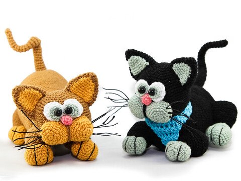 Fluffy Cats - Crochet Pattern