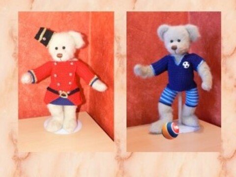 2er Bärenkleidung, Bären, Sammelbären, 30 cm Bären